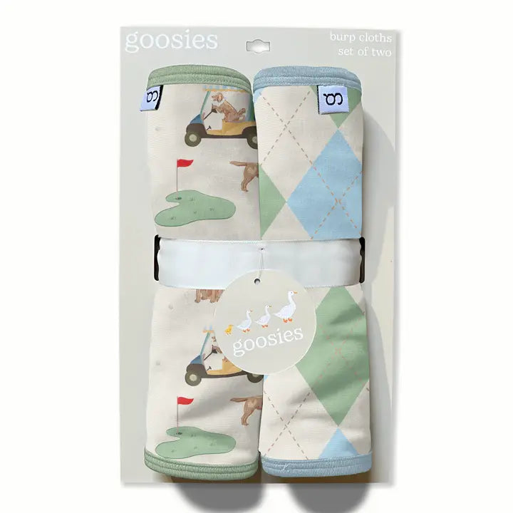 Barks & Birdies- Burp Cloth Set