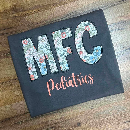 MFC Peds Coral Floral Short Sleeve