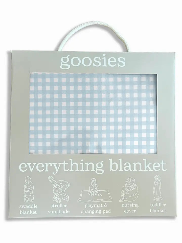 Blue Gingham- Everything Blanket
