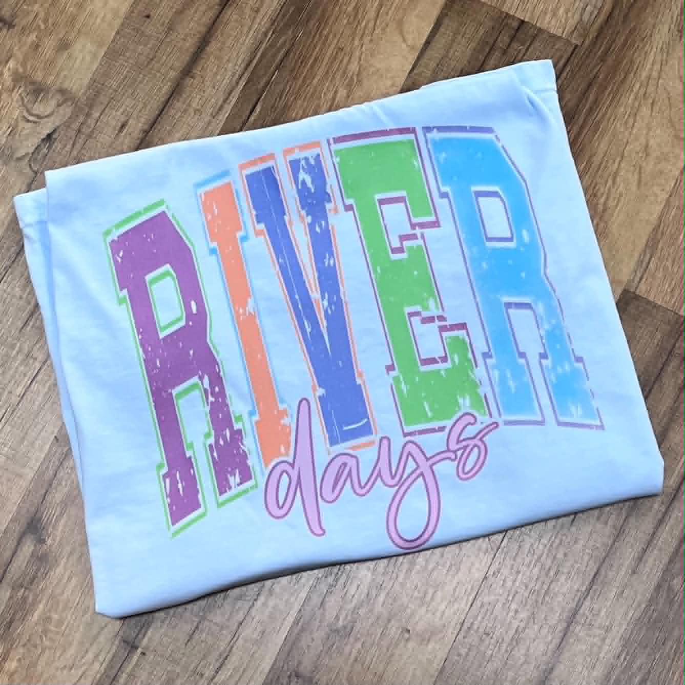 River Days Short Sleeve Baby Blue
