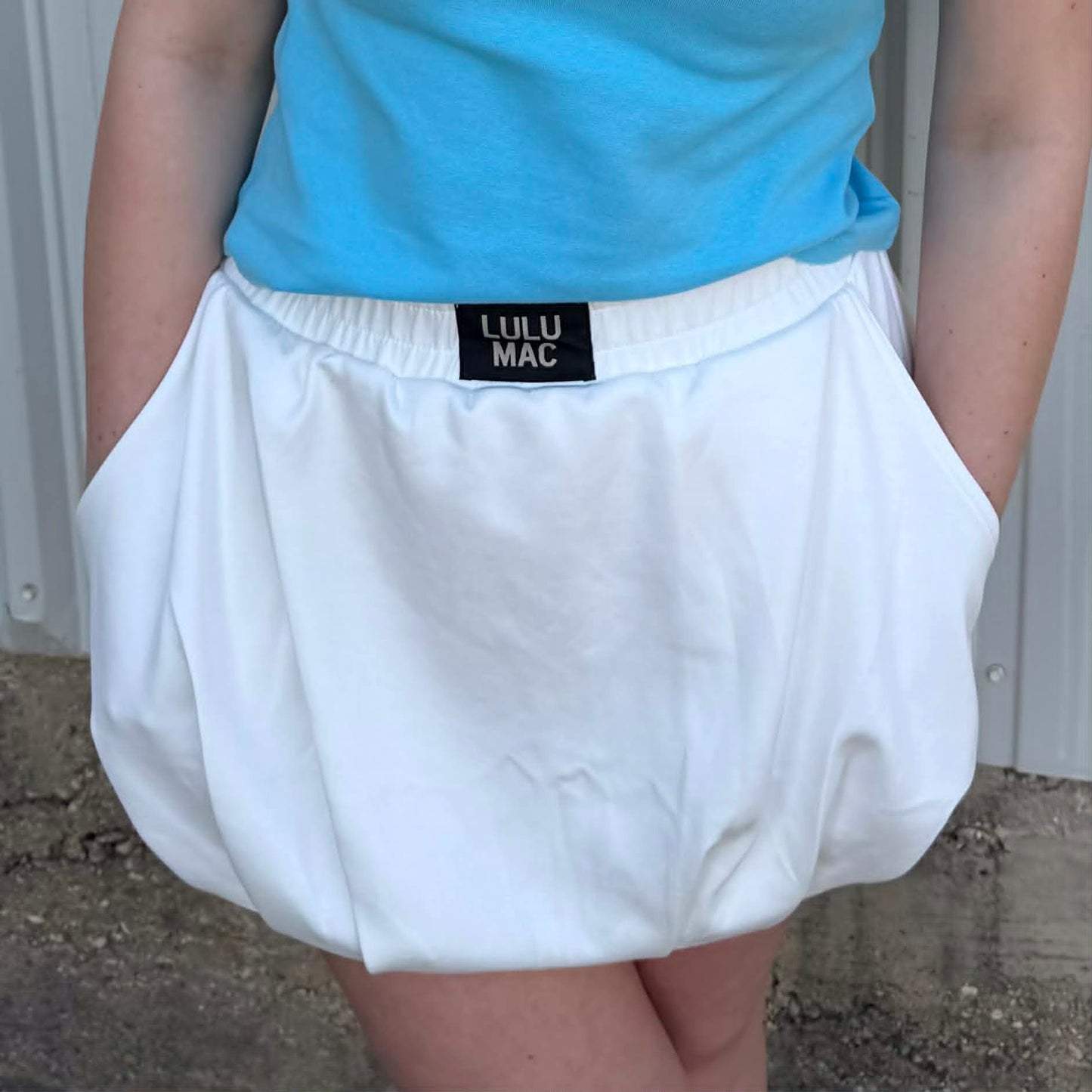 Lulu Mac Bubble Skirt White