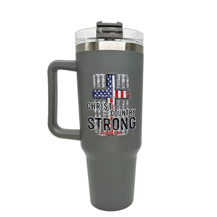 Tumbler 40oz Christ Strong