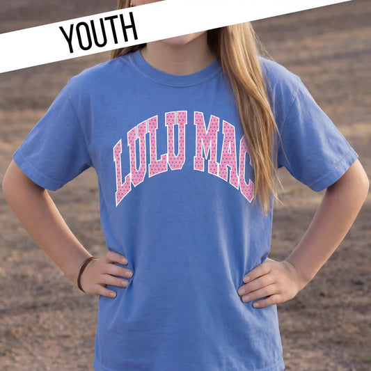 Lulu Mac Youth T-Shirt Flo Blue Dots