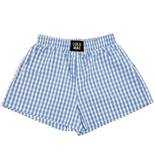 Lulu Mac Shorts Light Blue Gingham
