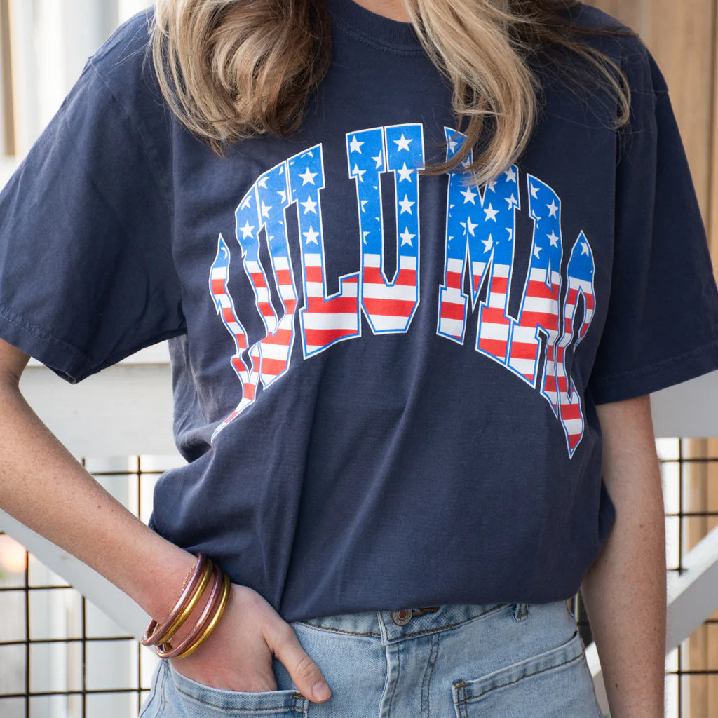 Lulu Mac T-Shirt Navy Patriotic