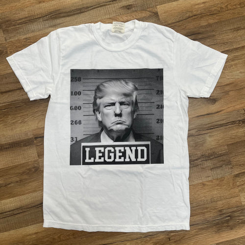 Old Row Trump Mugshot Legends Short Sleeve Shirt