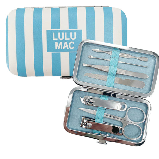 Lulu Mac Manicure Set Darby Blue