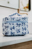 Cosmetic Bag Light Blue Bows