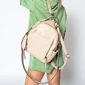 Lillia Convertible Backpack- Taupe