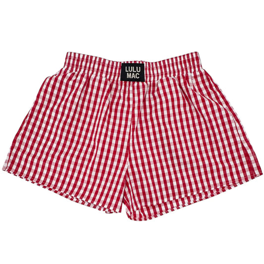 Lulu Mac Shorts Red Gingham