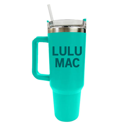 Lulu Mac Tumbler 40oz Turquoise