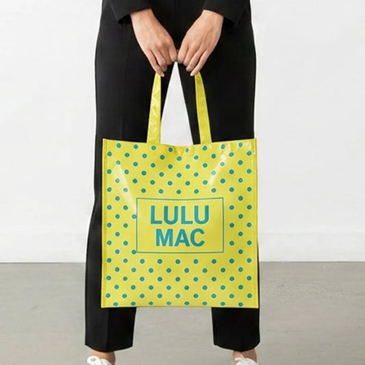 Lulu Mac Reusable Tote Butter Blue Dot