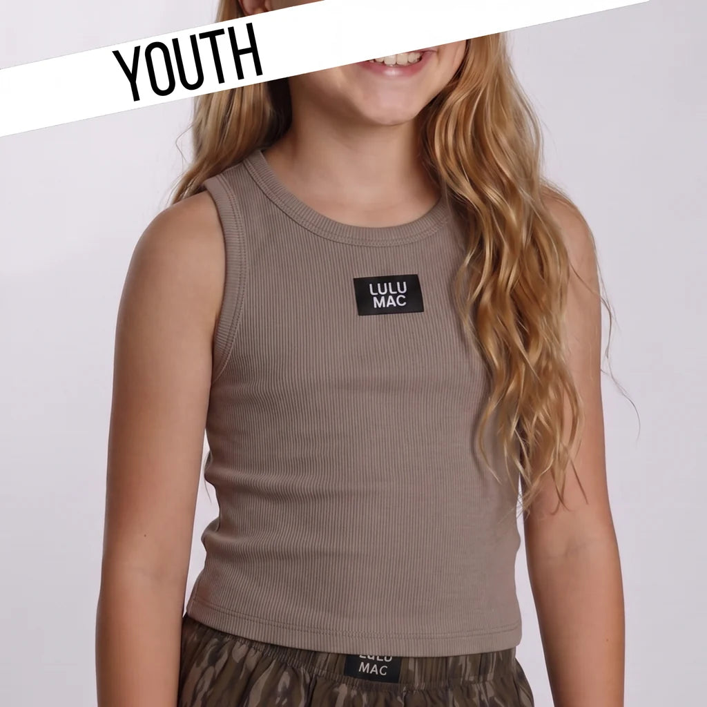 Lulu Mac Tank Youth DK Taupe