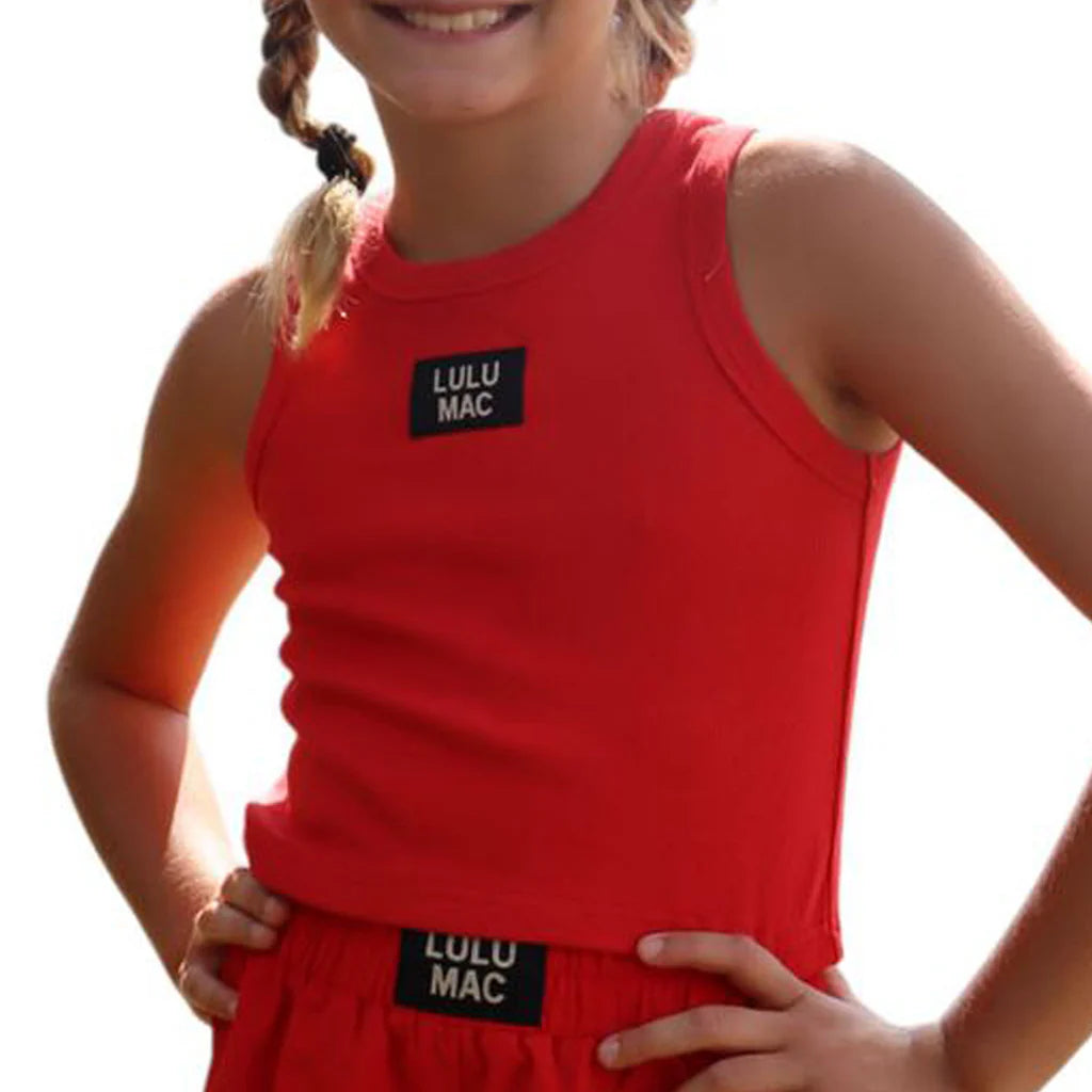 Lulu Mac Tank Youth Red