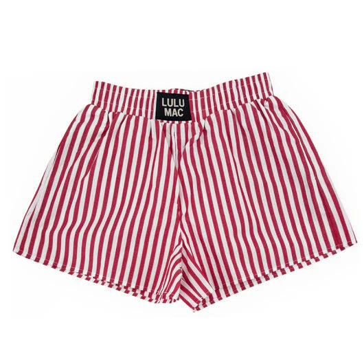Lulu Mac Shorts Red Striped