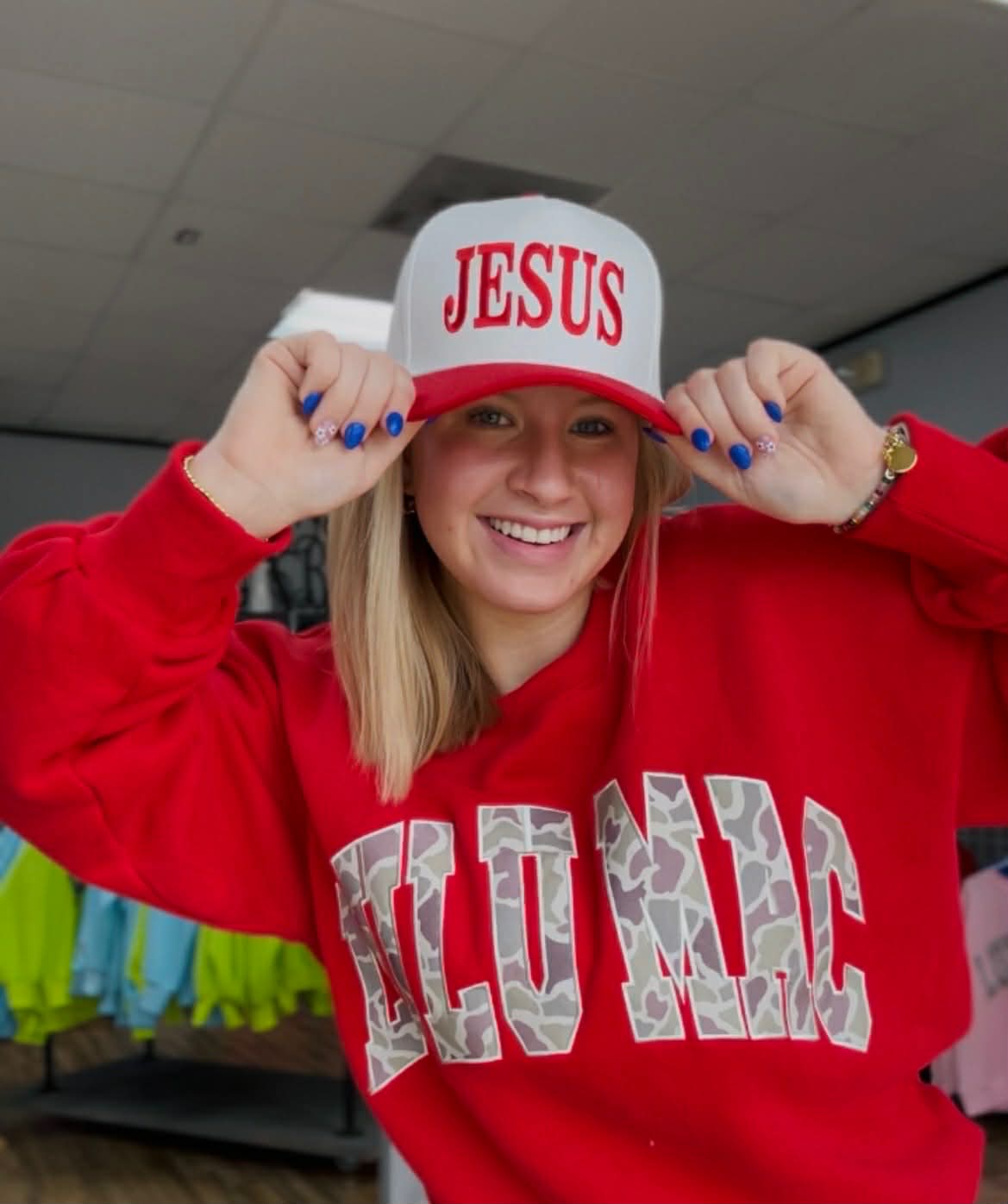 Lulu Mac Hat Jesus Red