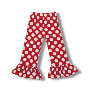 Girl's Polka Dot Ruffle Pants