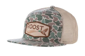 Roost 7 Panel Hat Camo Duck Patch