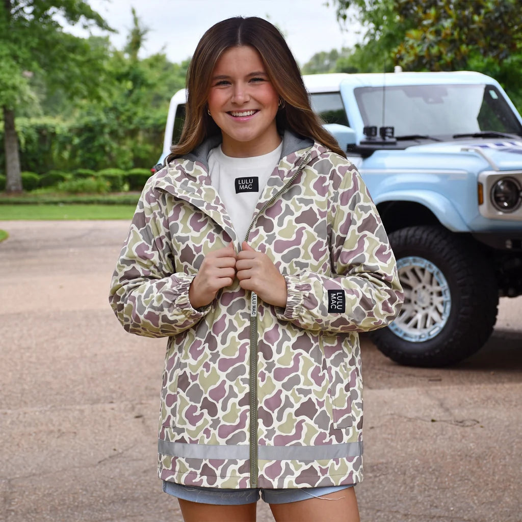 Lulu Mac Rain Jacket Light Camo