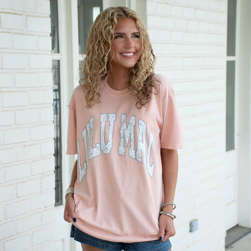 Lulu Mac T-Shirt Peach Camo