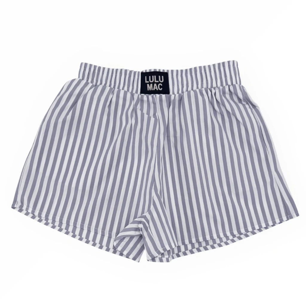 Lulu Mac Shorts Grey Striped
