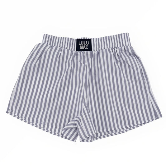 Lulu Mac Shorts Grey Striped