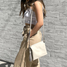 Load image into Gallery viewer, Sabrina 2 Tone Crossbody- Black/Natural