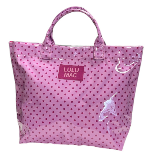 Lulu Mac Tote Light Pink Hot Pink Dot