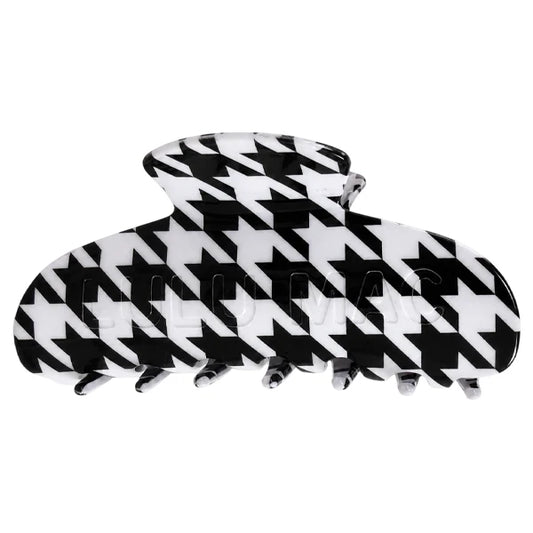 Lulu Mac Hair Clip Houndstooth