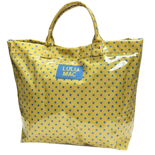 Lulu Mac Tote Yellow Blue Dots