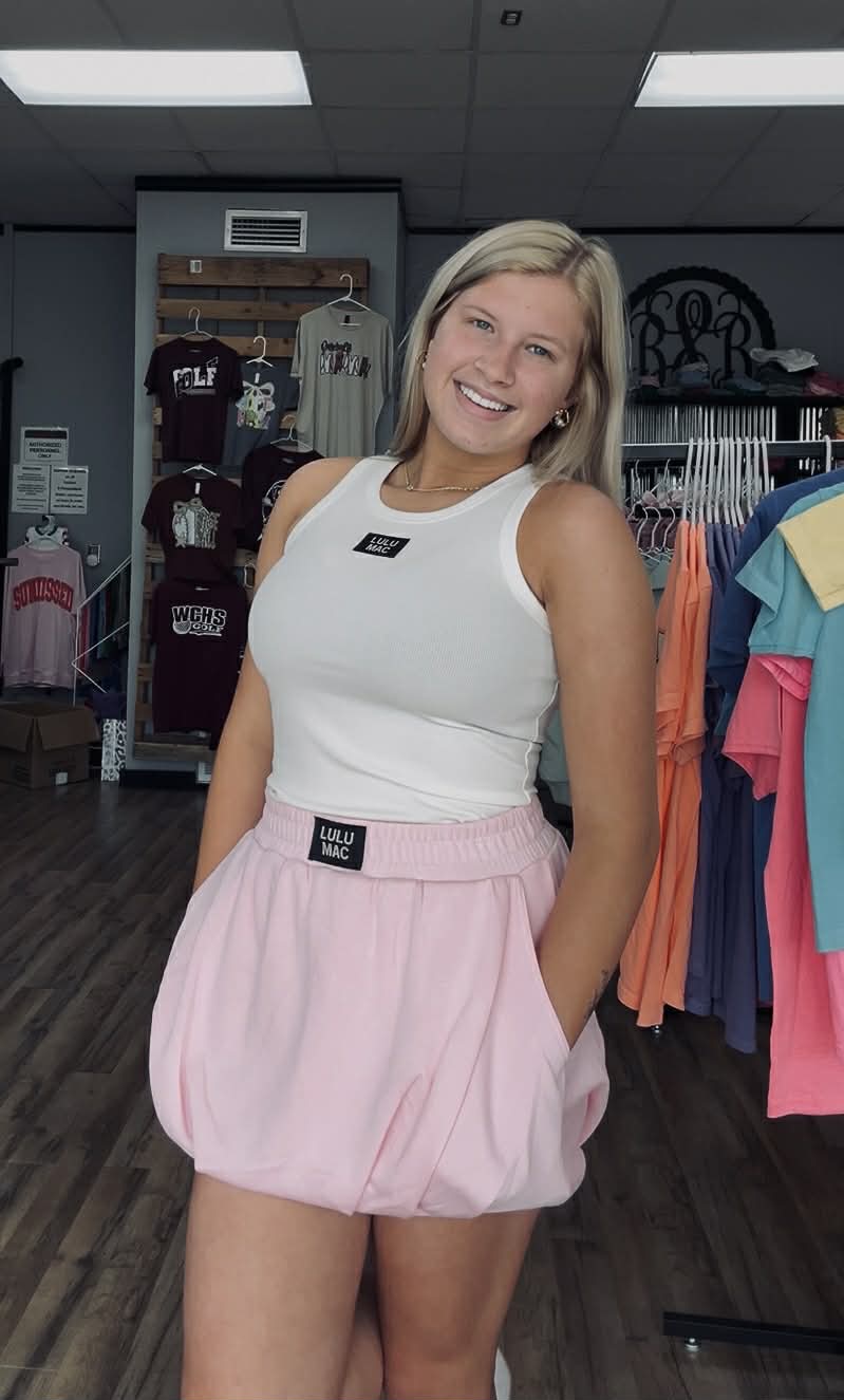 Lulu Mac Bubble Skirt Light Pink