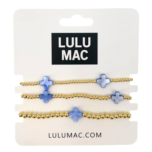 Lulu Mac Cross Stack Blue