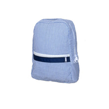 Load image into Gallery viewer, Oh Mint! Small Seersucker Backpack