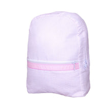 Load image into Gallery viewer, Oh Mint! Large Seersucker Backpack