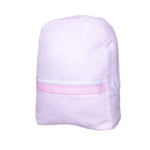 Oh Mint! Large Seersucker Backpack