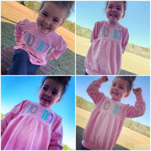 Load image into Gallery viewer, Girl&#39;s Bubble Sweatshirt with Empire Waist