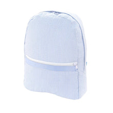Load image into Gallery viewer, Oh Mint! Large Seersucker Backpack