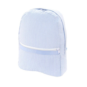 Oh Mint! Large Seersucker Backpack