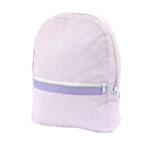 Load image into Gallery viewer, Oh Mint! Large Seersucker Backpack