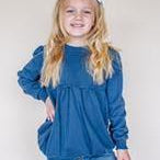Girl's Bubble Sweatshirt with Empire Waist