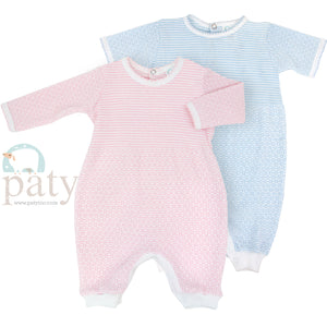 Paty Romper Long Sleeve Knit Pink