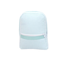 Load image into Gallery viewer, Oh Mint! Small Seersucker Backpack