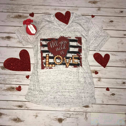 All You Need Is Love Marquee Short Sleeve T-Shirt