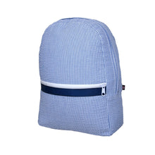 Load image into Gallery viewer, Oh Mint! Large Seersucker Backpack