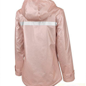 Women's Rose Gold Charles River New Englander Rain Jacket