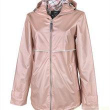 Load image into Gallery viewer, Women&#39;s Rose Gold Charles River New Englander Rain Jacket
