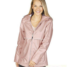 Load image into Gallery viewer, Women&#39;s Rose Gold Charles River New Englander Rain Jacket