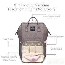 Load image into Gallery viewer, Backpack Diaper Bag