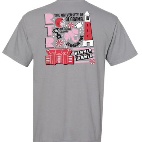 Alabama Retro Shape Short Sleeve Shirt