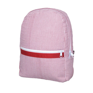 Oh Mint! Large Seersucker Backpack